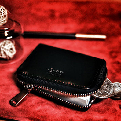 TCC ZIPPER CARD CASE - etui cuir artificiel pour cartes a jouer - bourse pièces